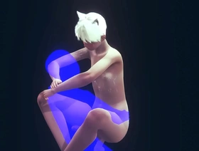 Neko Femboy在BDSM三人组中占主导地位 asia gay porn sex